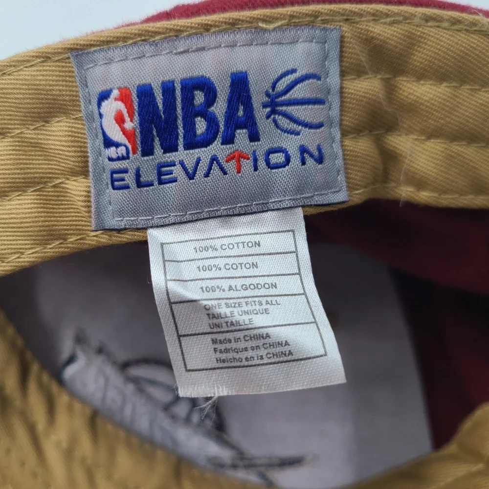 Cleveland‎ Cavaliers Hat Adjustable NBA Elevation Red Gold Basketball Casual Men